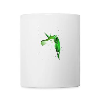 grünes Einhorn frecher süß - Tasse - Weiß - Vorne