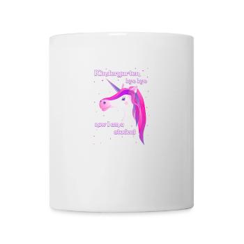 unicorn pink unicorn kindergarten student - Tasse - Weiß - Vorne