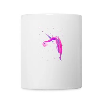 licorne rose mignonne effrontée - Mug blanc - blanc - Devant