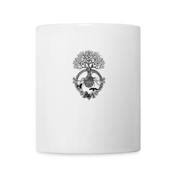 Celtic Tree of Life with Round Roots - Mug - white - Front