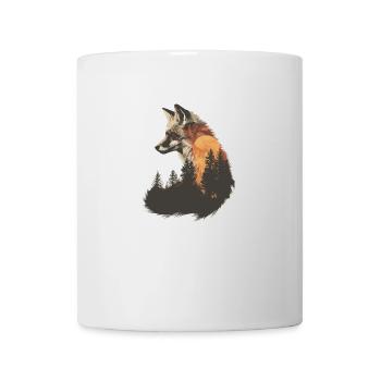Fuchs Kopf Wald Tier Natur Bäume Baby Fuchs - Tasse - Weiß - Vorne
