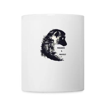 Préserver et protéger les lémuriens de Madagascar - Mug blanc - blanc - Devant