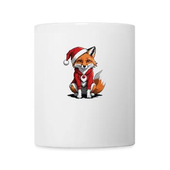 Fuchs Fox Weihnachtsmann Süß Geschenk für Frauen - Tasse - Weiß - Vorne
