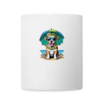 Vacances pour chiens Vacances pour chiens Île d’Hawaï Mer - Mug blanc - blanc - Devant