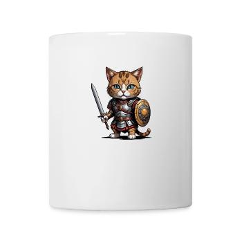 Cat Römischer Krieger Katze Geschenk - Tasse - Weiß - Vorne