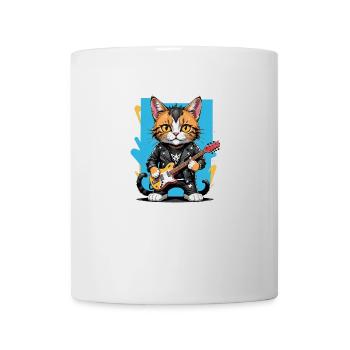 Cat Rocker Cat HardRock Gift - Mug blanc - blanc - Devant
