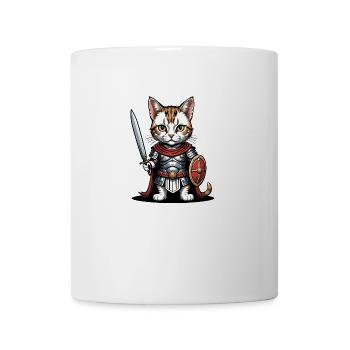 Cat Römischer Krieger Katze Geschenk - Tasse - Weiß - Vorne