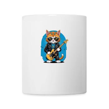 Cat Rocker Cat HardRock Gift - Mug blanc - blanc - Devant