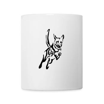 Malinois jump dog sport Wilsigns dogs - Mug - white - Front