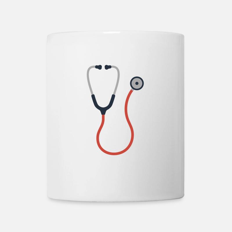 STÉTHOSCOPE MÉDECIN HÔPITAL - Mug blanc - blanc