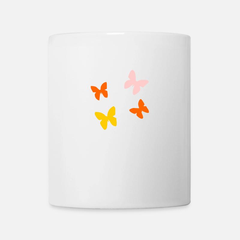 Schmetterling - Tasse - Weiß