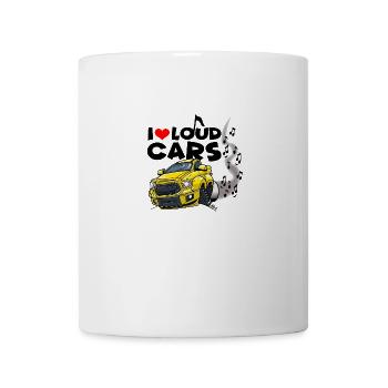 0577 I love loud cars - Mug - white - Front