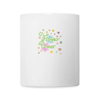 Flower Power - Tasse - Weiß - Vorne