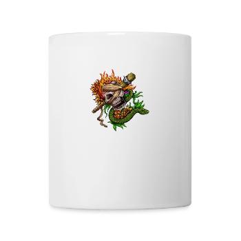 Fire skull - Mug - white - Front