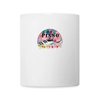 Klavier - Tasse - Weiß - Vorne