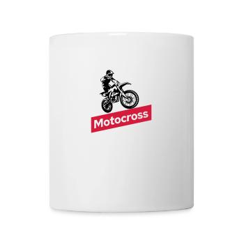 motocross dirt bike - Tasse - Weiß - Vorne