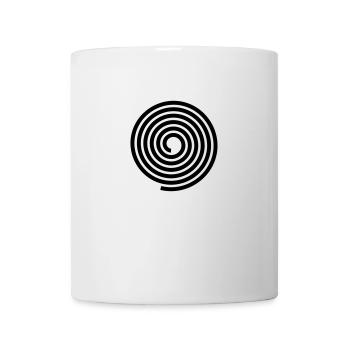 Spirals pattern vector template - Mug - white - Front