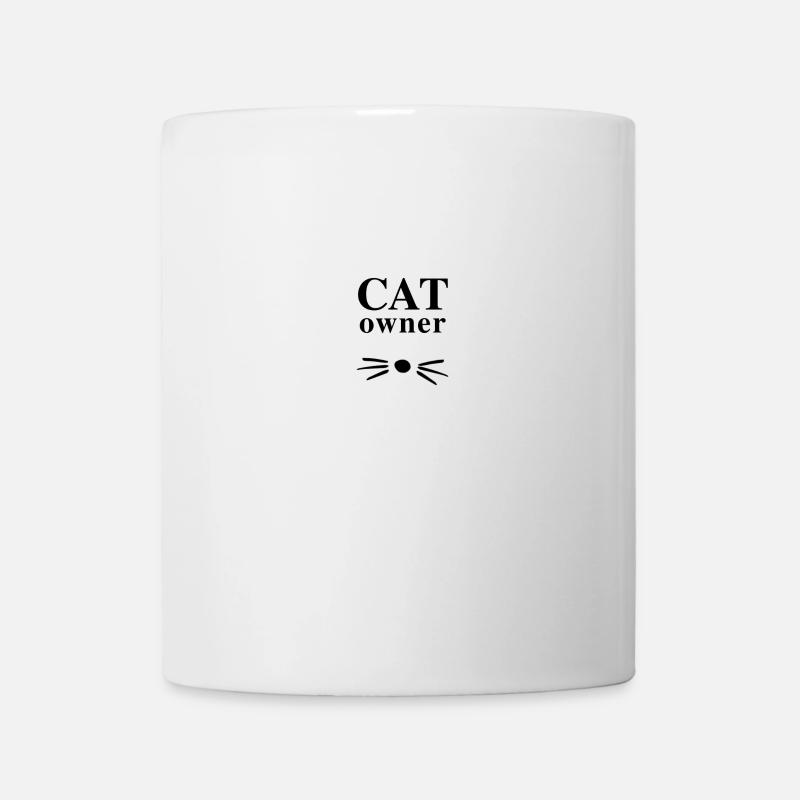 cat owner - Mug blanc - blanc