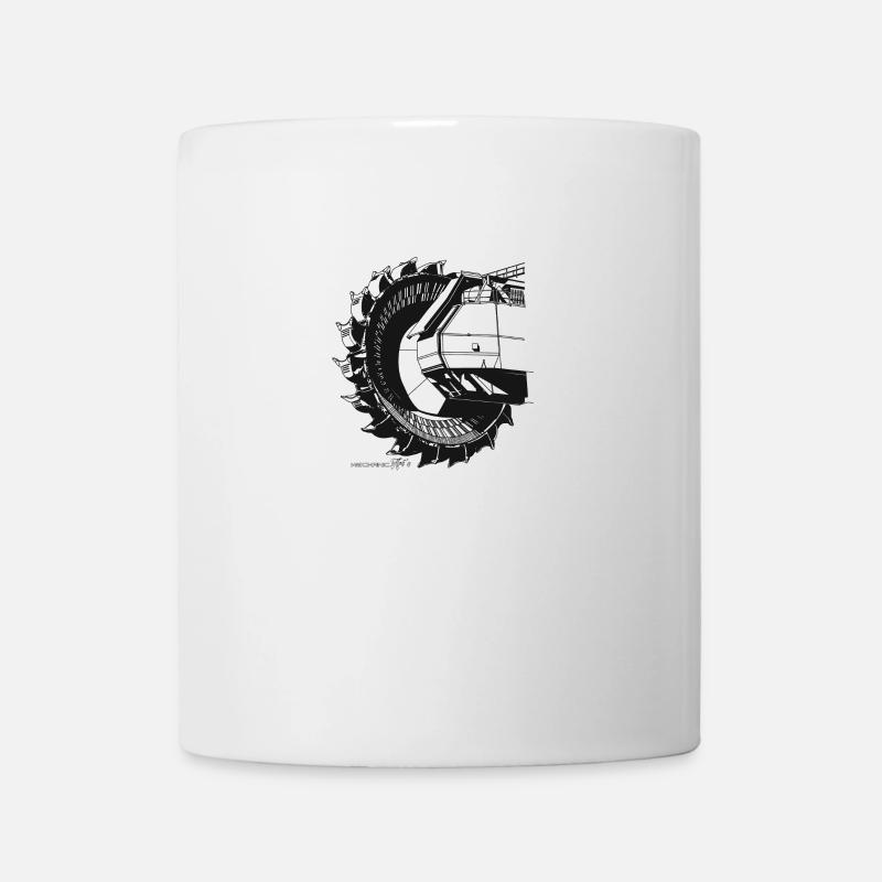 riesiger schaufelrad - Tasse - Weiß