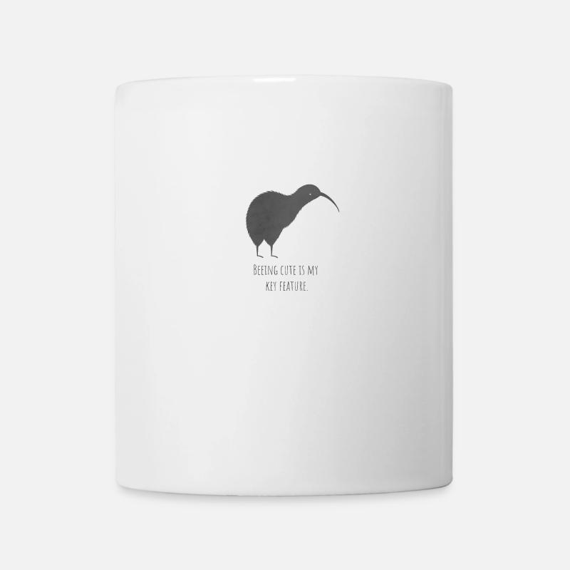 Oiseau kiwi doux "Être doux est ma principale caractéristique" - Mug blanc - blanc