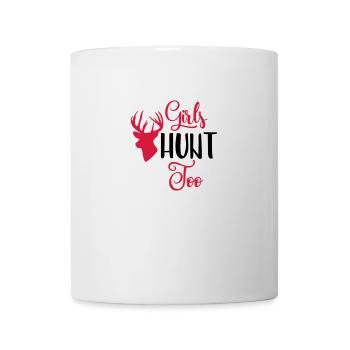 Filles HUNT Too / chasseresse / chasse - Mug blanc - blanc - Devant