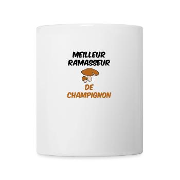sweat champignon, automne, ramasseur, chasseur - Mug blanc - blanc - Devant