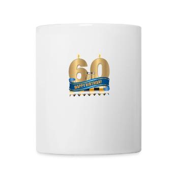 60. Geburtstag - Tasse - Weiß - Vorne