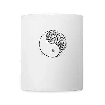 mandala yin yang - Mug - white - Front