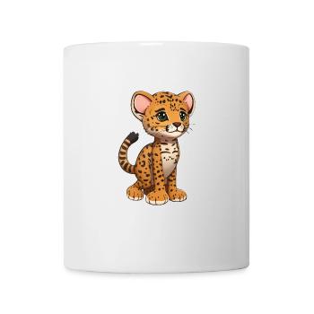 Guépard totalement mignon - Mug blanc - blanc - Devant