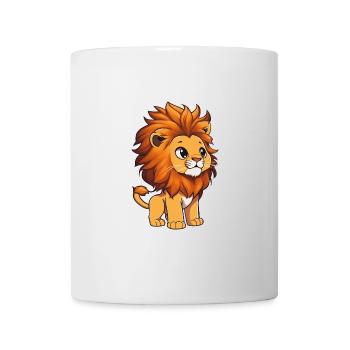 Totally cute lion - Mug - white - Front