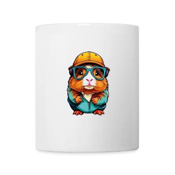 Cute guinea pig with glasses - Mug - white - Front