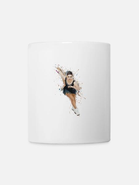 Dynamisches Eiskunstlaufen für einen - Tasse - Weiß