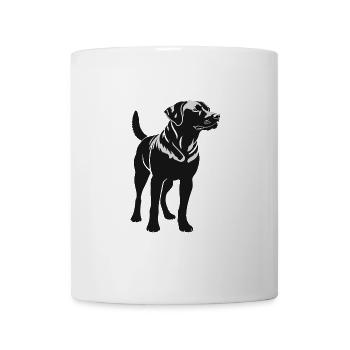 Black Labrador - Pet Dog Sticker - Tasse - Weiß - Vorne
