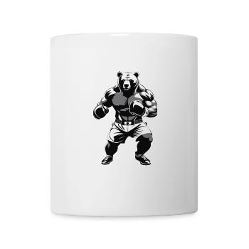 Boxing Bear - Box Club Logo Design - Mug - white - Front