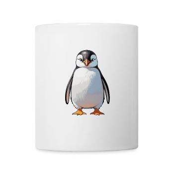 Penguin - Cute Animal Sticker - Tasse - Weiß - Vorne