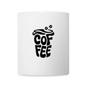 Kaffee - Cooles Café Logo - Tasse - Weiß - Vorne