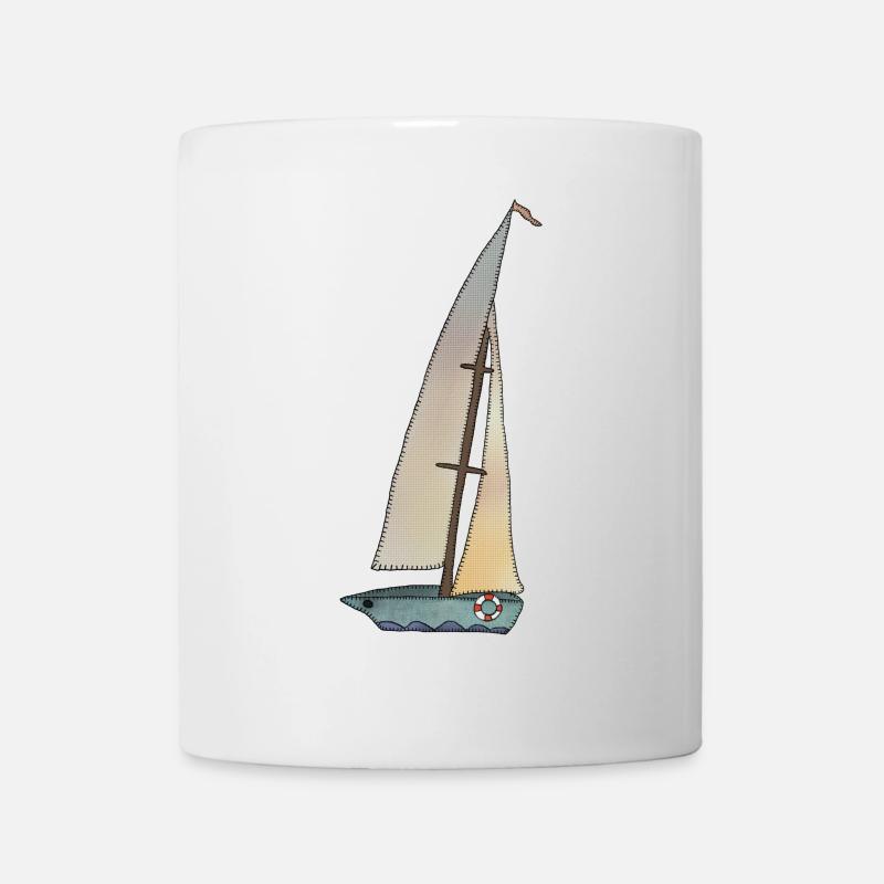 Segelboot - Tasse - Weiß