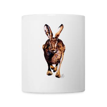 Feldhase - Tasse - Weiß - Vorne