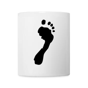Fussabdruck - Tasse - Weiß - Vorne