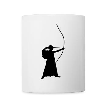 bogenschuetze_1 - Mug blanc - blanc - Devant