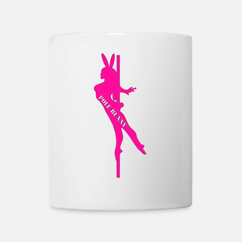 Silhouette du lapin d’orne - Mug blanc - blanc