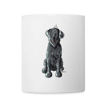 Lustiger Flat Coated Retriever - Hund - Tasse - Weiß - Vorne