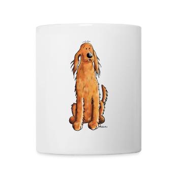 Drôle Setter Irlandais Rouge - Mug blanc - blanc - Devant