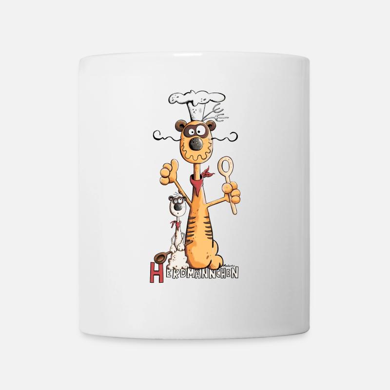 Lustiges Herdmännchen I Erdmännchen Koch Geschenk - Tasse - Weiß