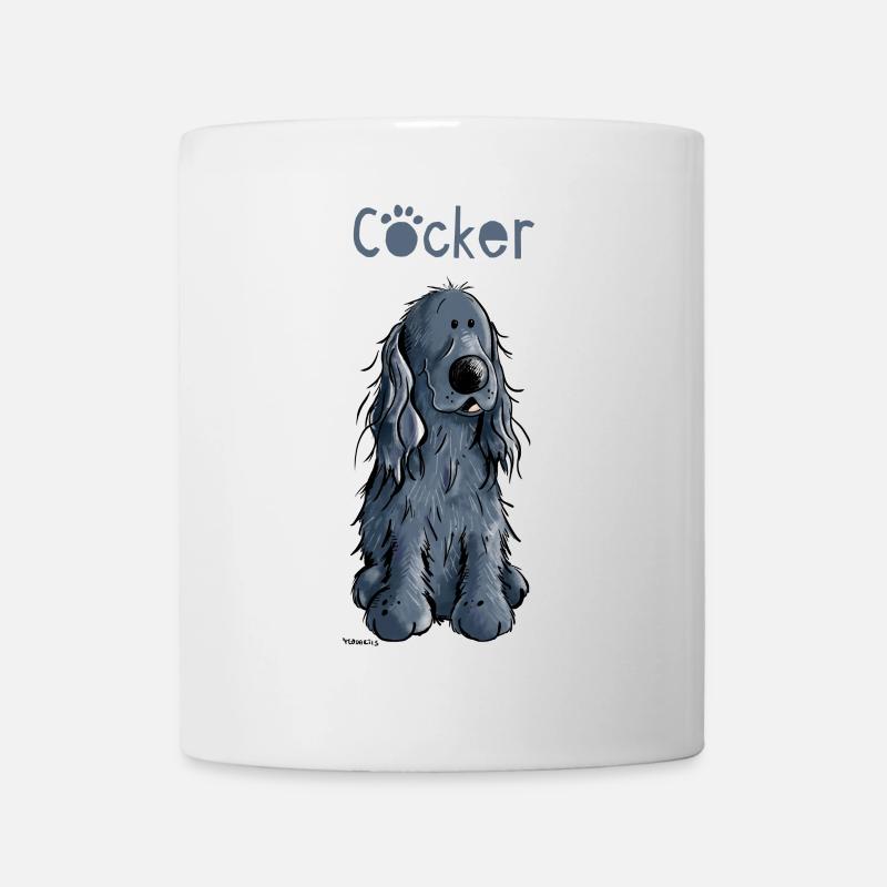 Drôle Cocker Spaniel - Mug blanc - blanc