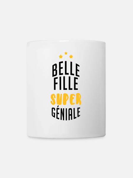 belle-fille / beau-fils / beau fils / belle fille - Mug blanc - blanc