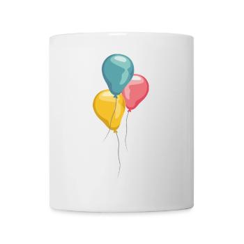 ballon symbole de ballon Couleurs du logo - Mug blanc - blanc - Devant