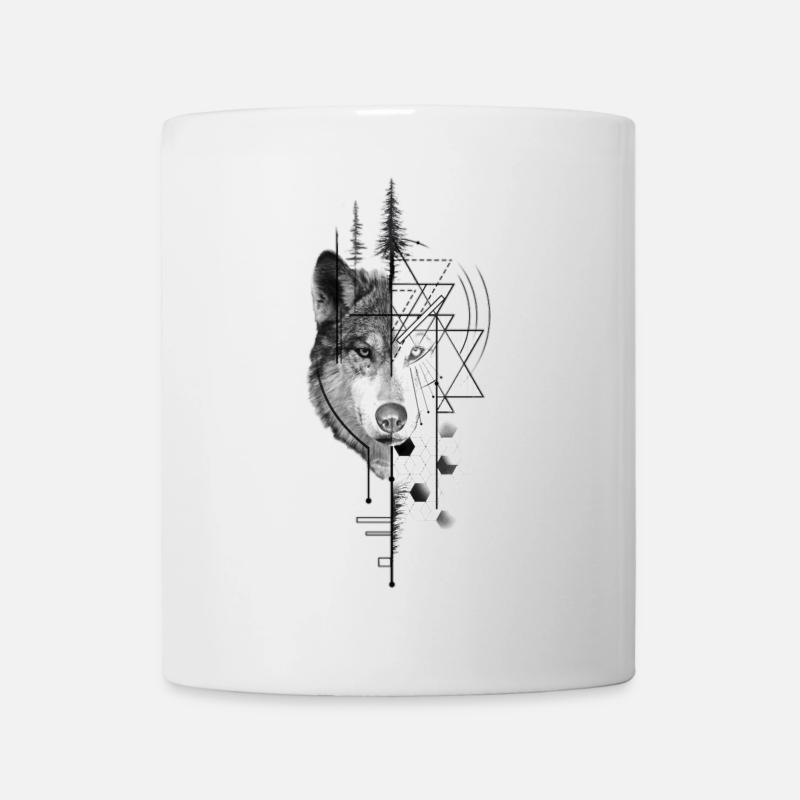 Wolf design - Mug blanc - blanc
