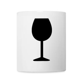 Weinglas, Wein - Tasse - Weiß - Vorne