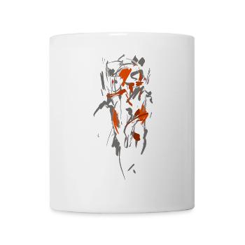 abstrakt kokon - Tasse - Weiß - Vorne